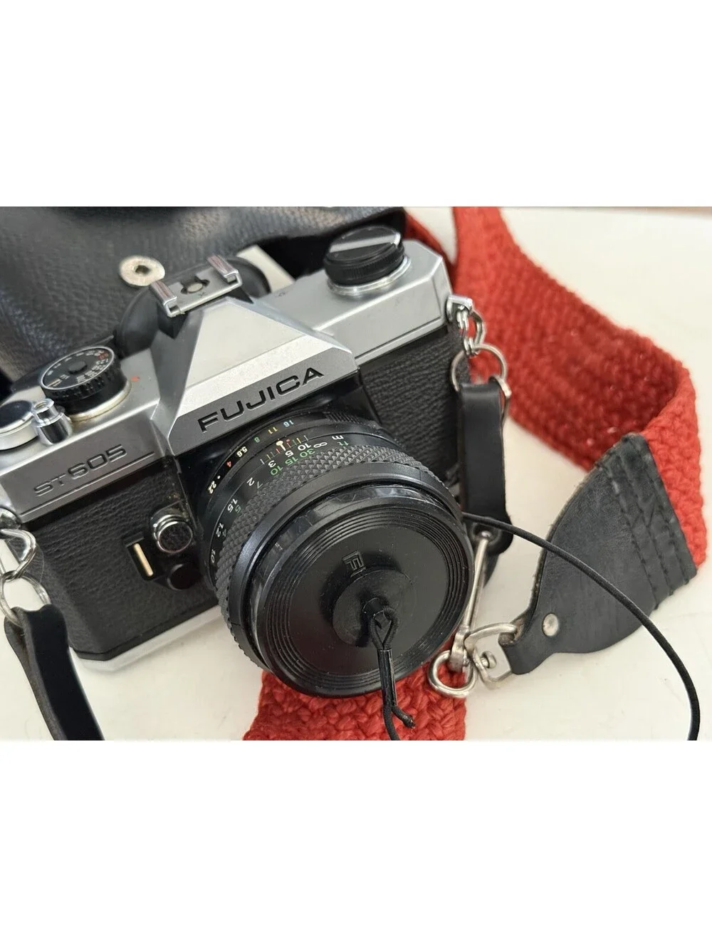 Fujifilm Fuji Fujica ST605 35mm SLR Camera w/ Lens, Working